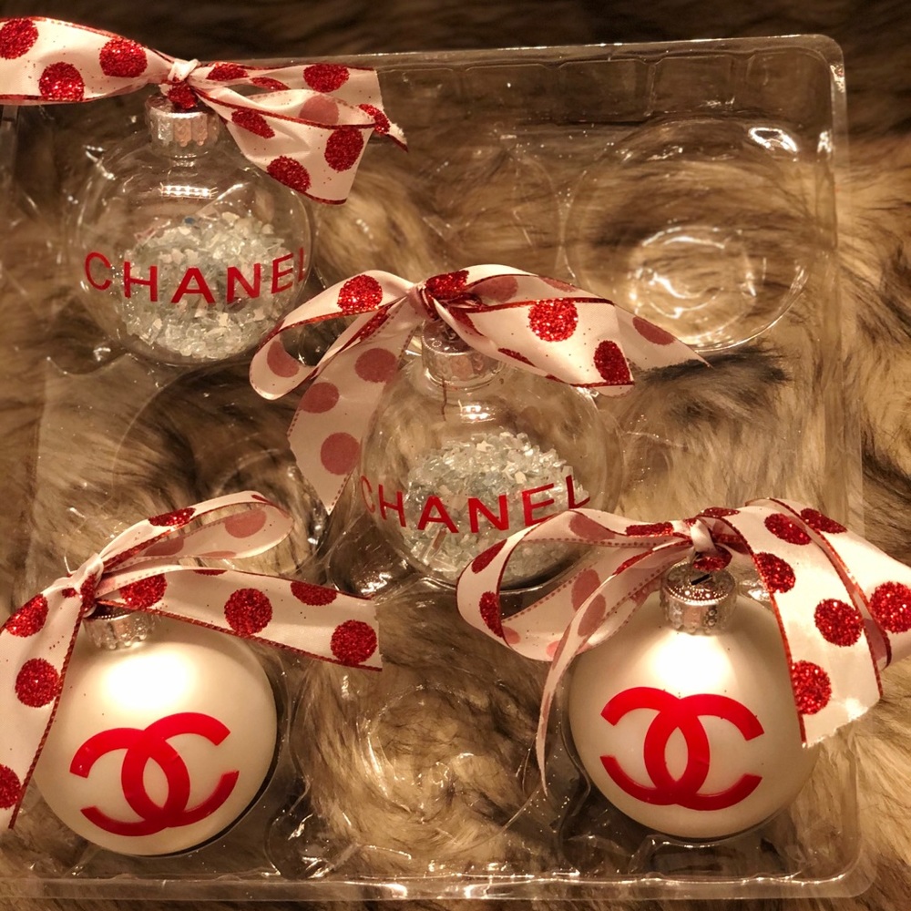 Chanel Christmas Ornaments Set
